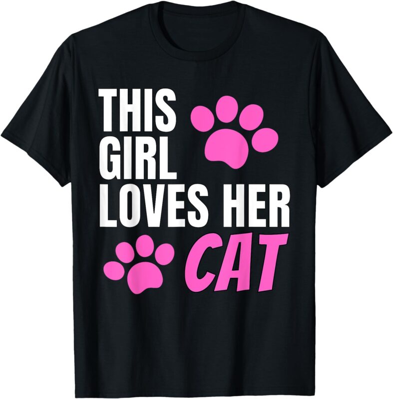This Girl Loves Her Cat T-Shirt