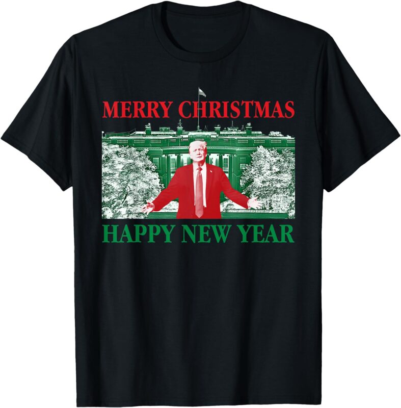 Trump Merry Christmas Xmas Happy New Year 2025 Inauguration T-Shirt