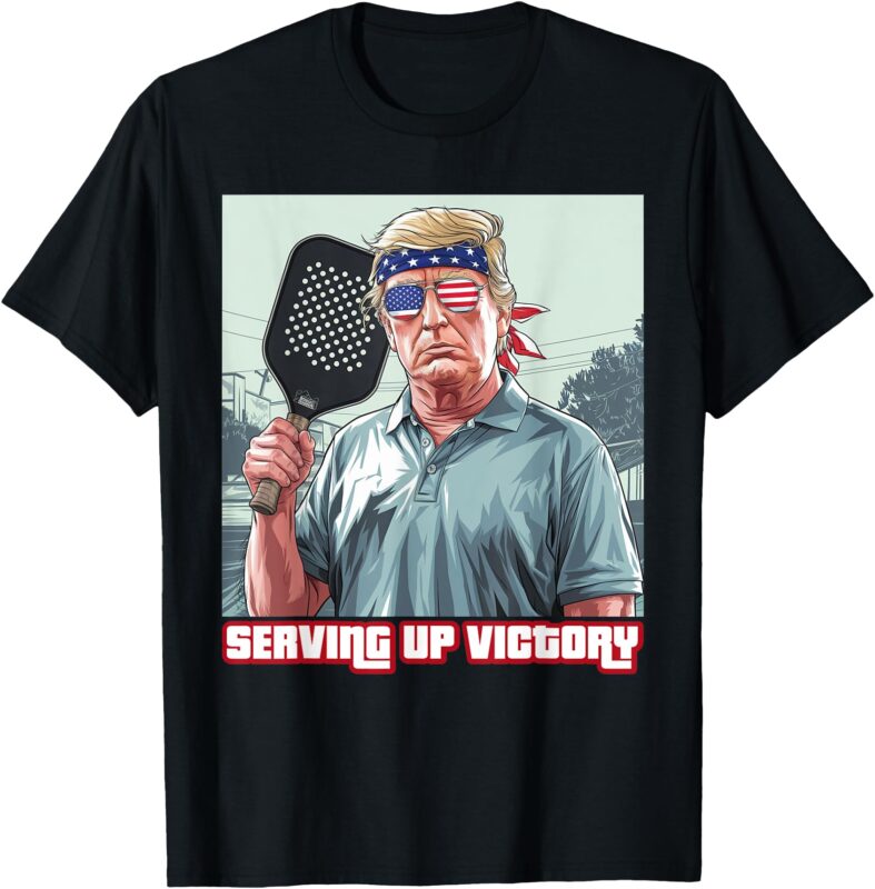 USA Pickleball Champ Patriotic Trump Political & Pickleball T-Shirt