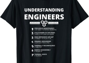 Understanding Engineers – Funny Sarcastic Engineering Gift T-Shirt