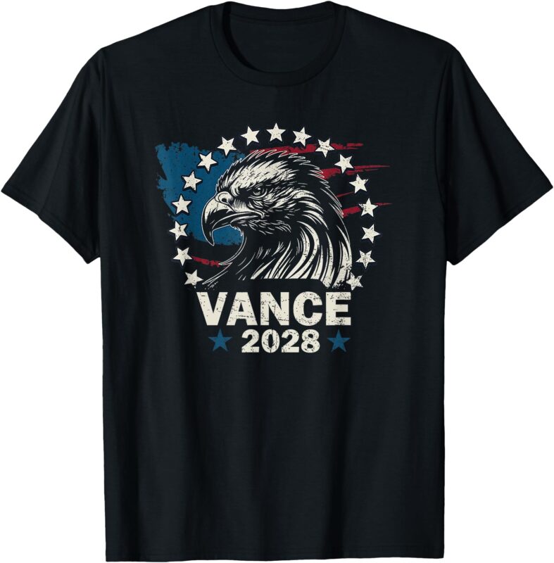 Vance 2028 President US Flag Vintage Election Campaign 28 T-Shirt