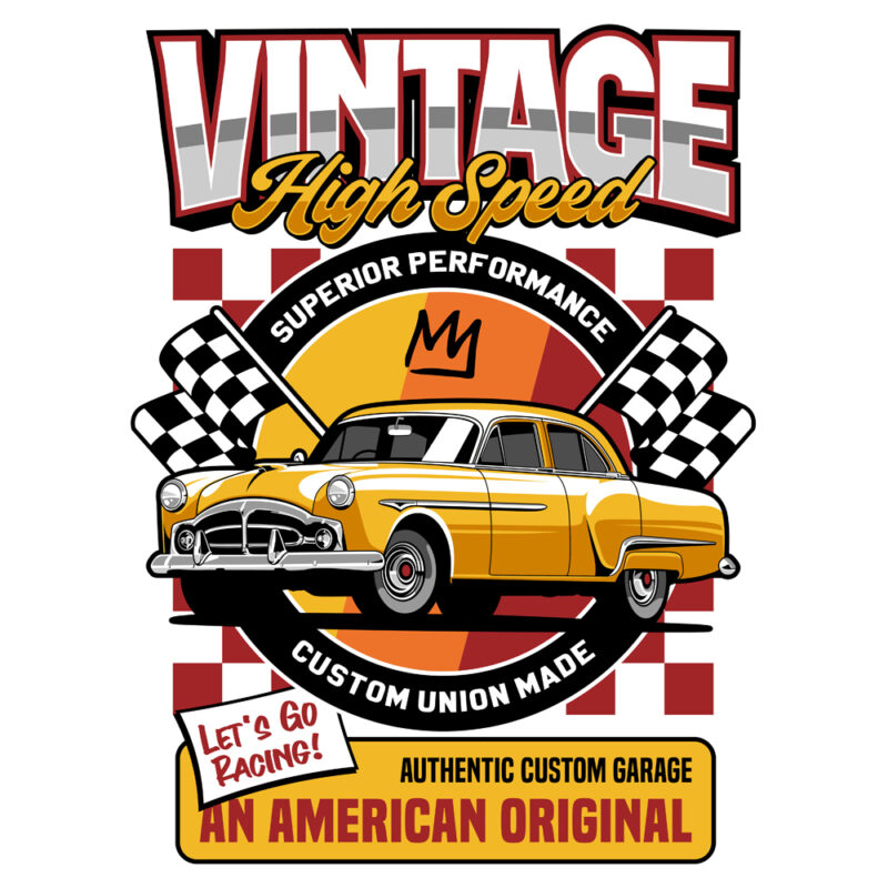 Hotrod and Classic Cars T-shirt Bundle