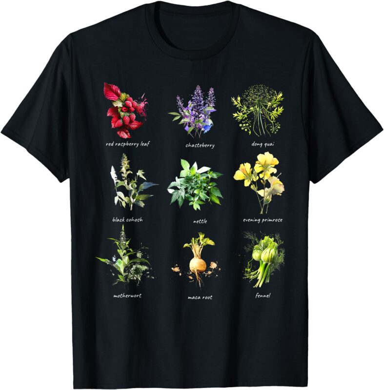 Women’s Reproductive Health Herbs Herbalist Plant Lover T-Shirt