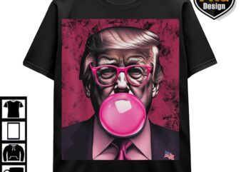 Trump Daddys Home White House Bubble Gum Funny 47th Graphic PNG, Trump Digital Download