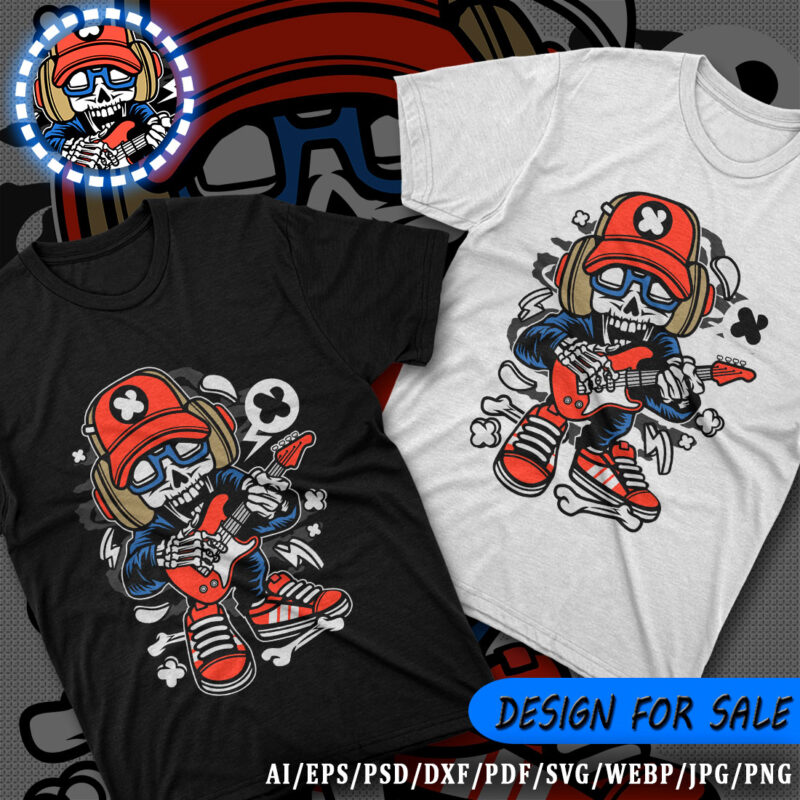 Rock Star Skeleton Design