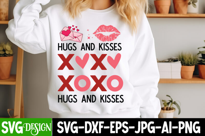 Xoxo Hugs And Kisses T-Shirt Design,Valentine Shirt SVG, Valentine’s Day SVG, XOXO SVG, Happy Valentine’s Day SVG,Valentine’s Day, Love SVG