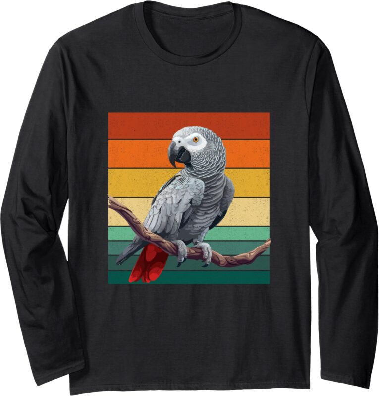 African grey parrot Long Sleeve T-Shirt