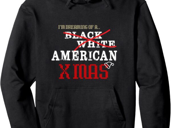 American christmas pullover hoodie t shirt vector