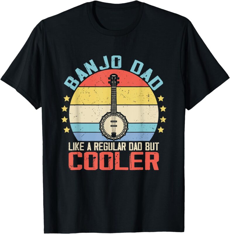 Banjo Teacher Player Dad For Bluegrass Guitarist Musician T-Shirt