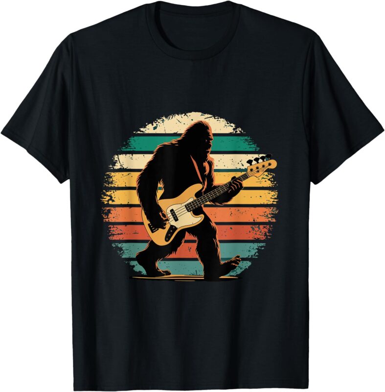 Bigfoot Bass Guitar _ Bass Player Gifts for Men Bass Player T-Shirt