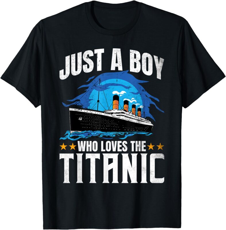 Boys who just love the RMS Titanic T-Shirt