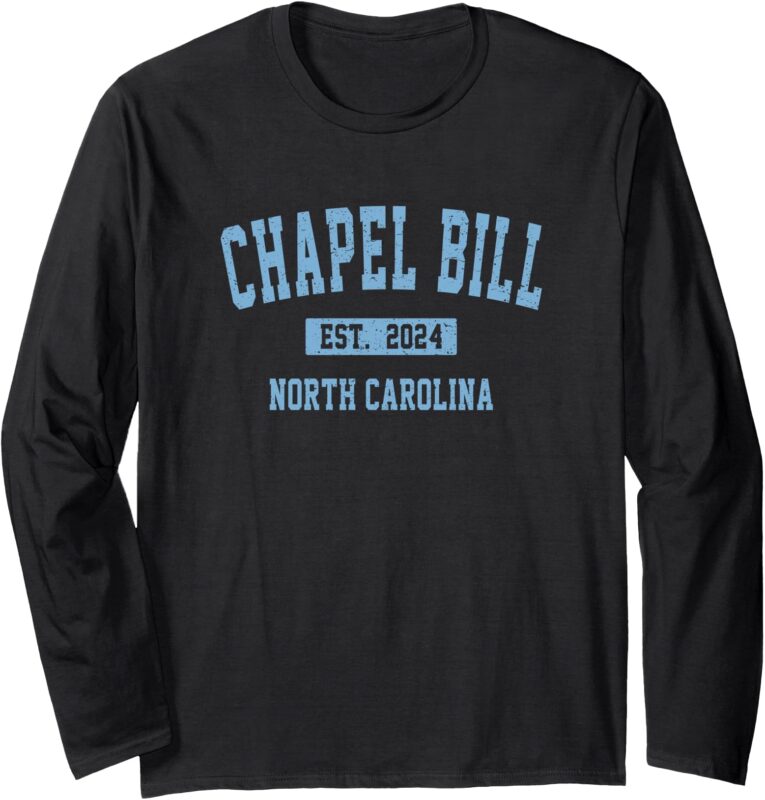 Chapel Bill Funny Sports Design North Carolina Long Sleeve T-Shirt
