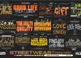 STREETTWEAR TYPOGRAPHY VOL. 13 BUNDLE