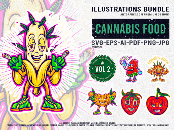 Charming food themed character designs for creative projects Charming food themed character designs for creative projects