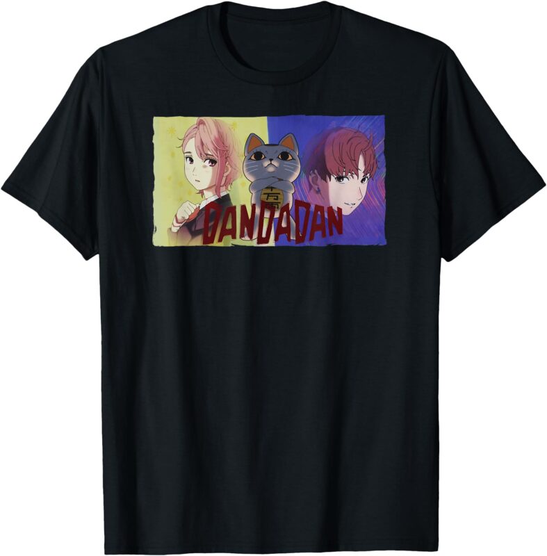 Dandadan Anime Momo Ayase Okarun Cat Anime Cute Funny T-Shirt