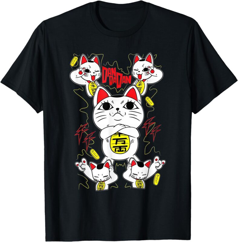 Dandadan Cat Turbo-Granny Cute Anime Manga Cat T-Shirt
