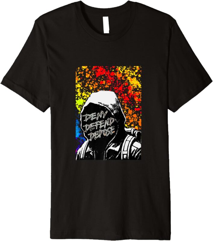 Delay Deny Defend, Vintage Painting Premium T-Shirt