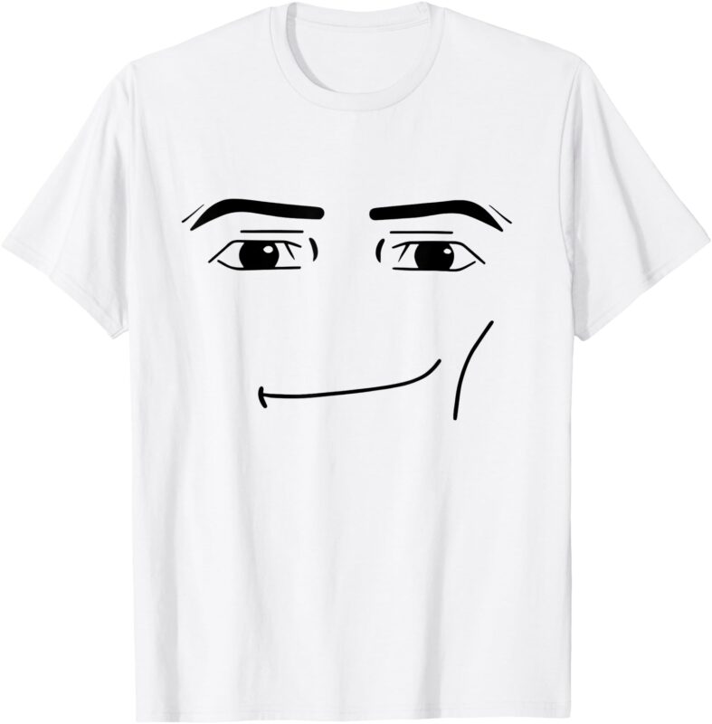 Foblox Man Face Meme Funny Costume Tees T-Shirt