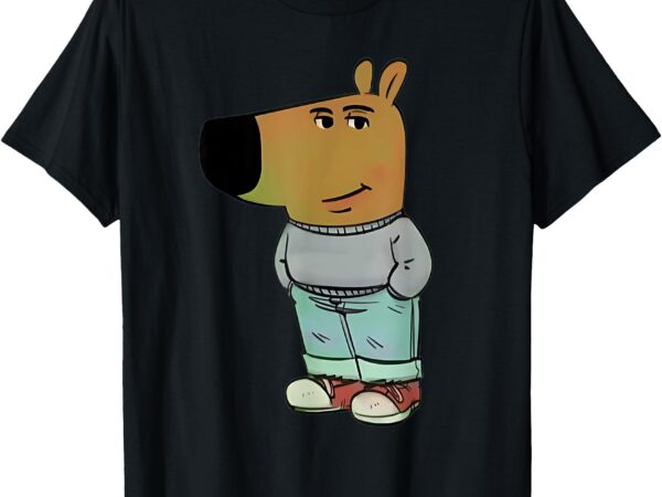 Funny gen alpha chill guy meme dog cool internet statement t-shirt