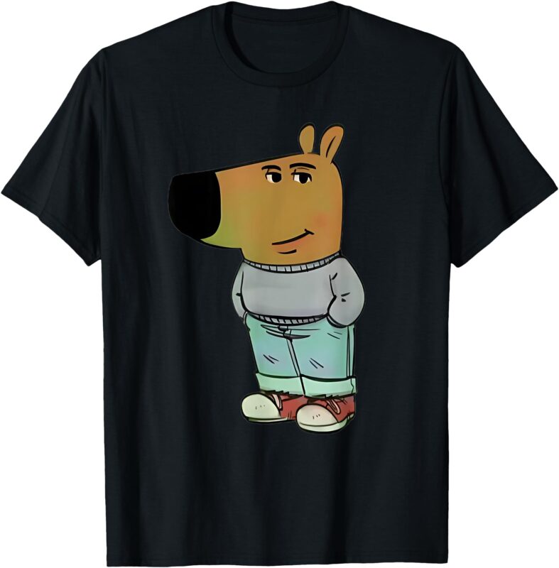 Funny Gen Alpha Chill Guy Meme Dog Cool Internet Statement T-Shirt