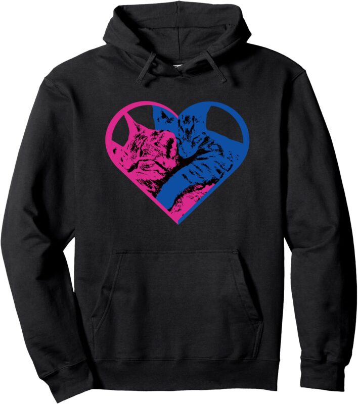 Funny Gril French Funny Cat Lovers Pullover Hoodie