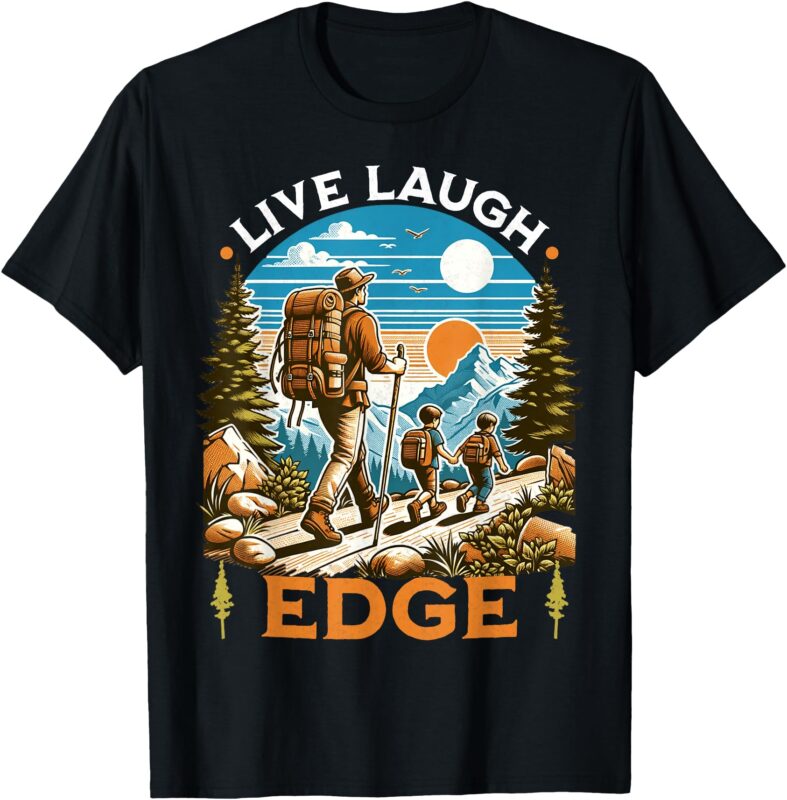 Funny Live Laugh Edge Ironic Brainrot Meme Edging Quote T-Shirt