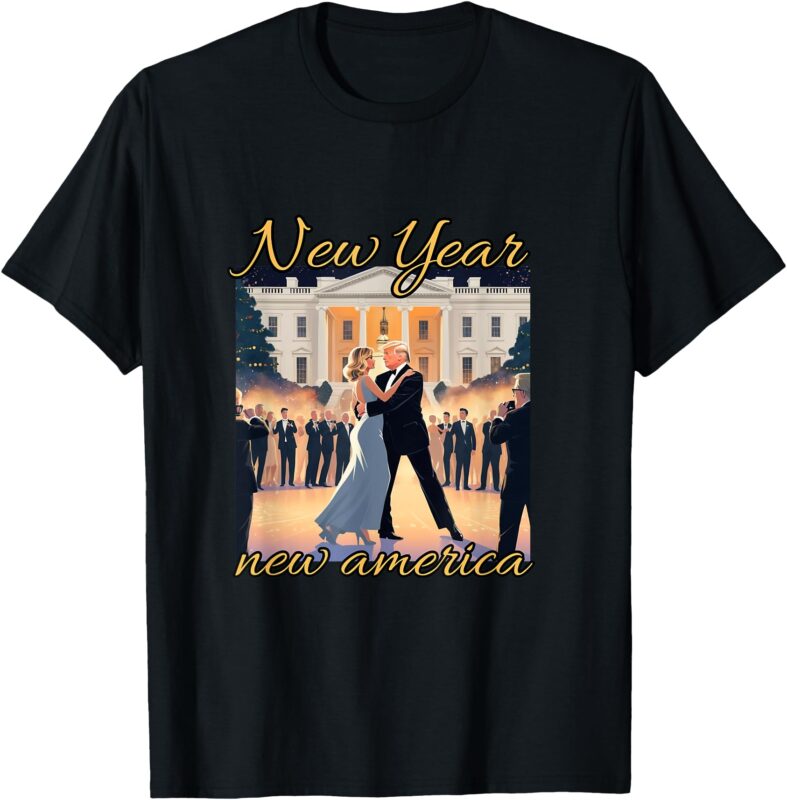Funny Trump Dance New Year Eve Trump New Year Party 2025 T-Shirt