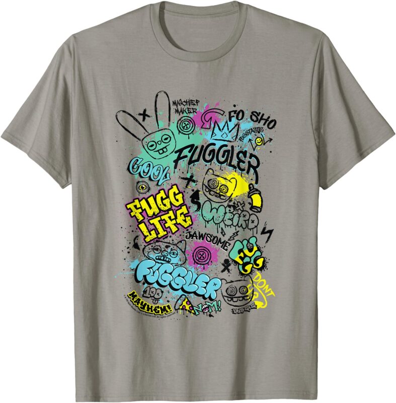 Funny Ugly Monsters Graffiti Tags T-Shirt