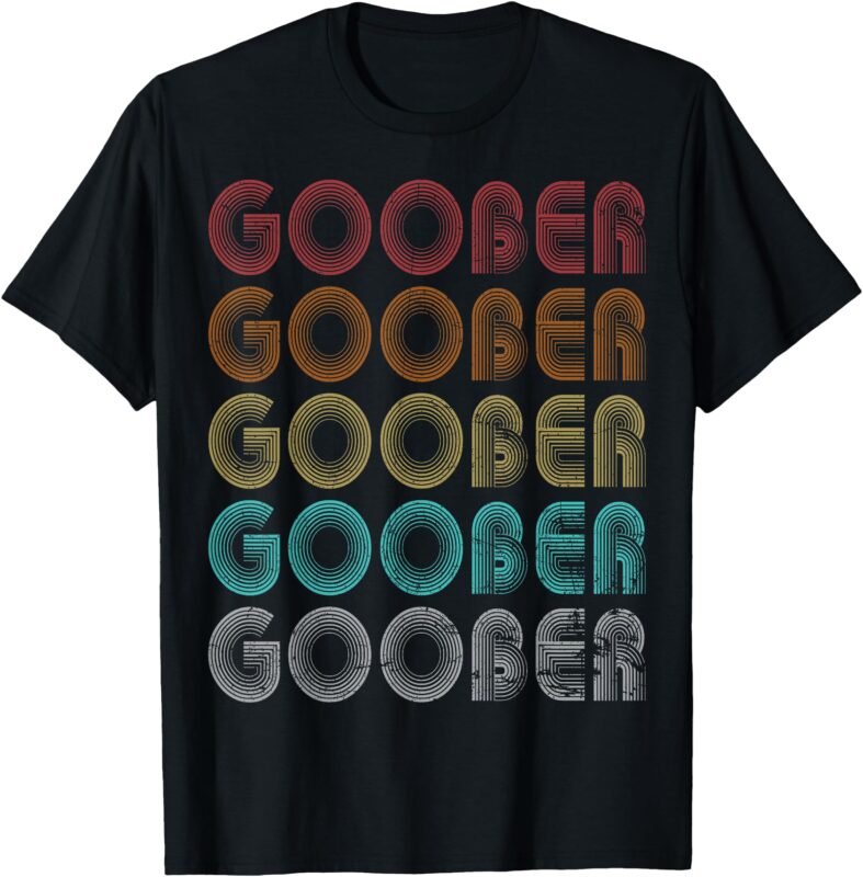 Goober Family Name I Love Goober Personalized Vintage T-Shirt