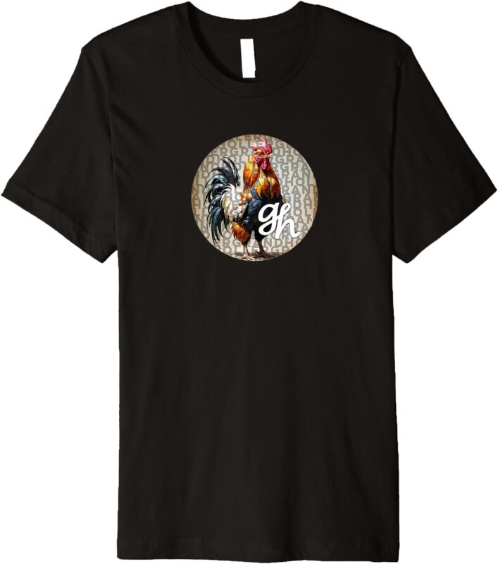 Grand Holler Rooster and Logo Premium T-Shirt