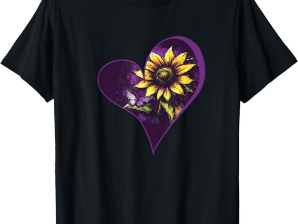 Heartfelt sunflower bloom t-shirt Heartfelt sunflower bloom t-shirt