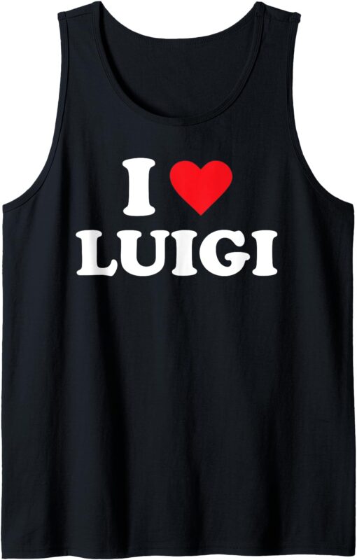 I Heart Luigi Tank Top