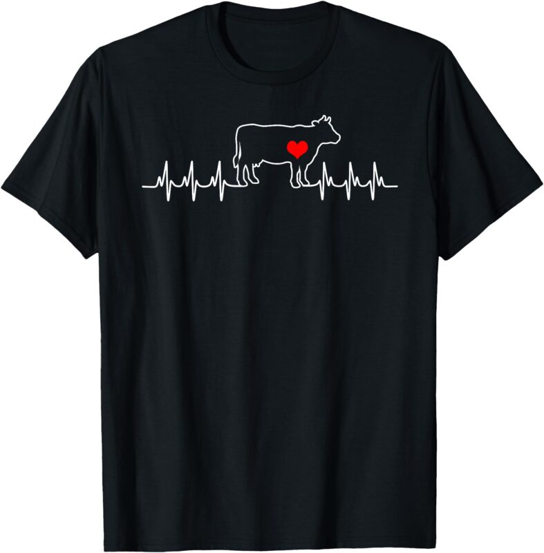 I Love My Cow Valve EKG Heartbeat Heart Patient T-Shirt