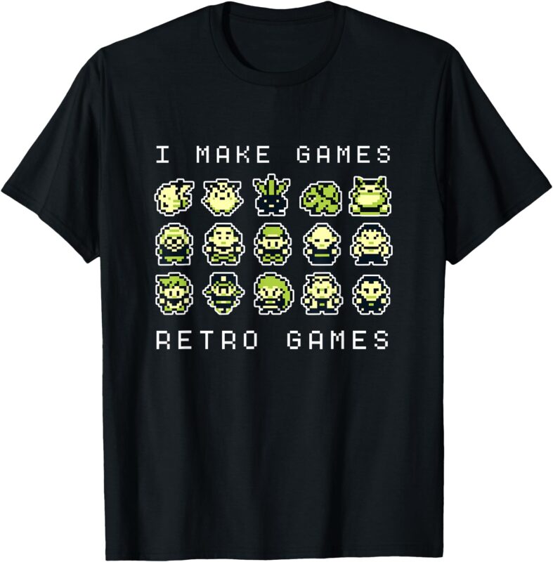 I make games retro games T-Shirt