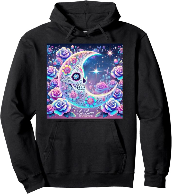 La Luna Dia de Muertos Pullover Hoodie