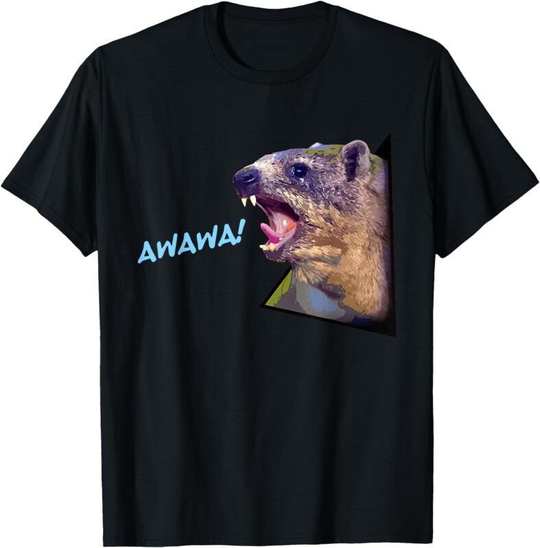 Mama Funny Hyrax Screaming Mom Hyrax Meme Animal T-Shirt