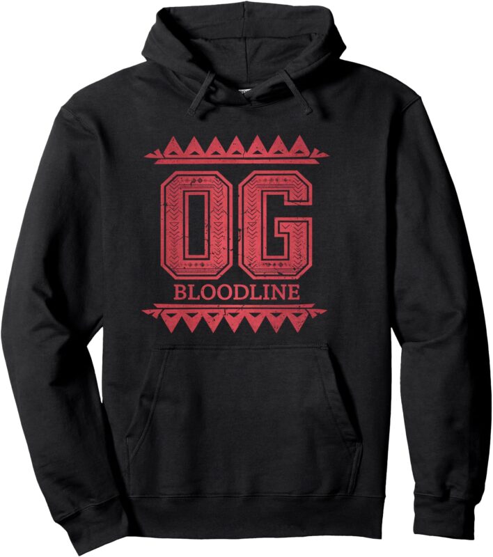 Men Women Kids Vintage OG Bloodline Wrestling Fans Gift Pullover Hoodie