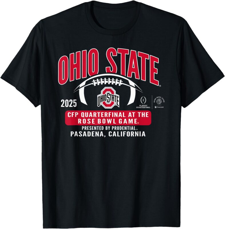 Ohio State Buckeyes Rose Bowl 2024-25 CFP Quarterfinal T-Shirt