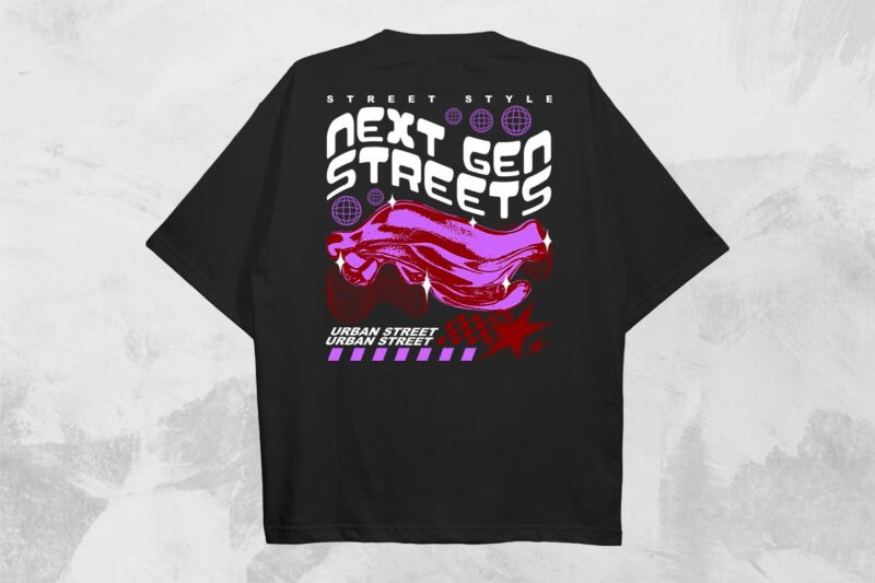 Streetwear T-shirt Designs Bundle Vol.6