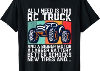 RC Racing RC Truck Lover Funny Radio Controlled RC Car Joke T-Shirt