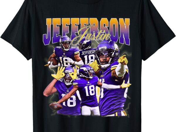 Retro justin tee jefferson vintage lover design 90s graphic t-shirt