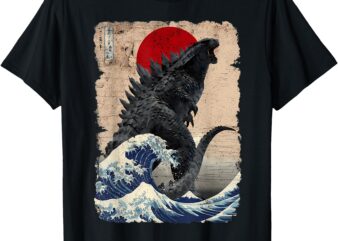 Retro Vintage Japanese Art Legendary Rare Kaiju T-Shirt