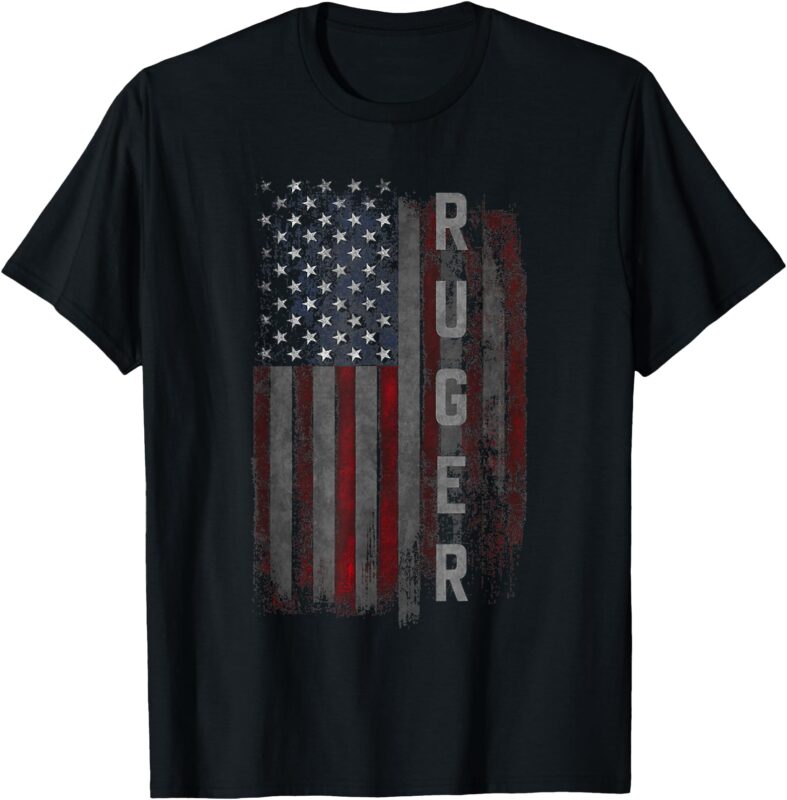Ruger Family US USA American Flag T-Shirt