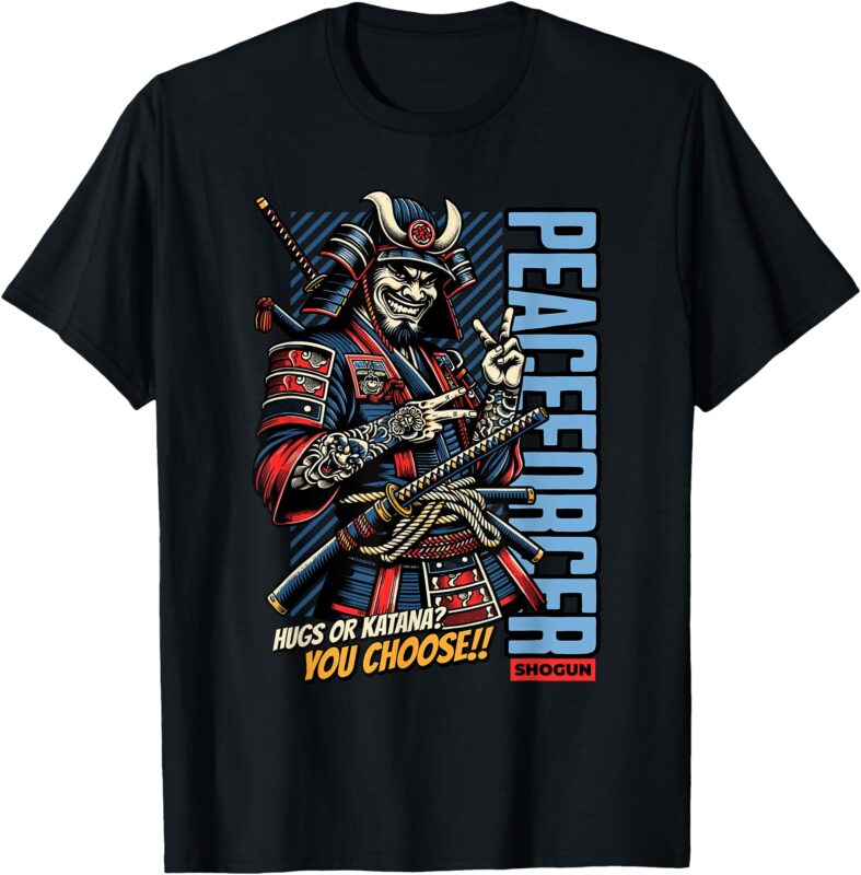 Samurai Peaceforcer – Japan Bushido Oni Ronin Warrior T-Shirt