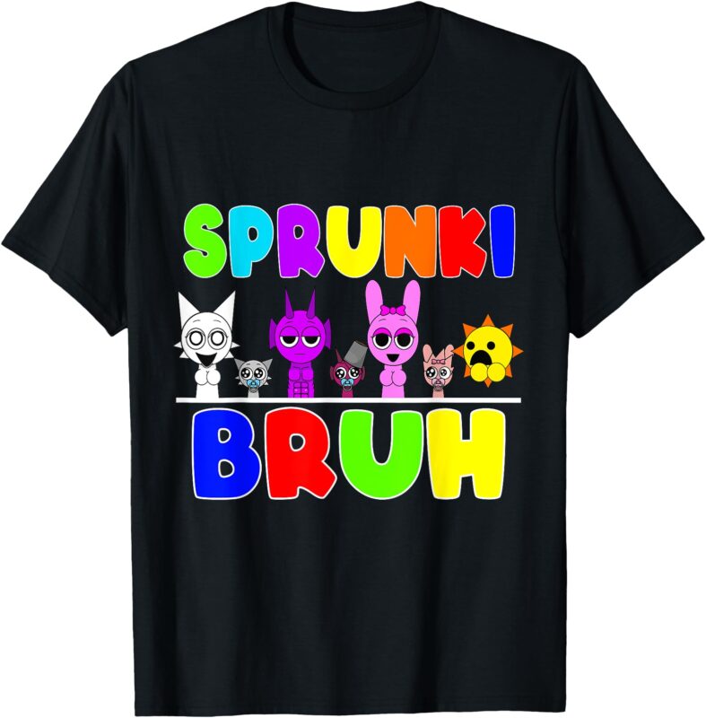 Sprunki Beats Funny Sprunki Game Bruh T-Shirt