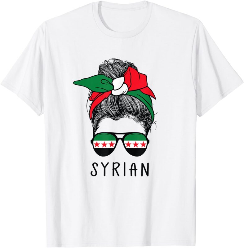 Syrian Girl Syrian Heritage Syria New Flag T-Shirt