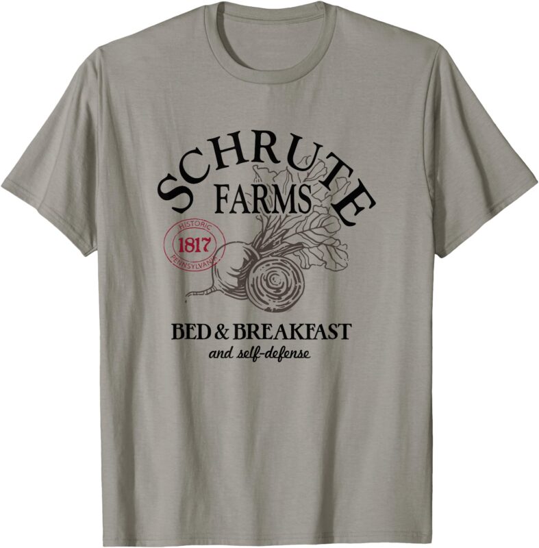 The Office Schrute Farms Large Label T-Shirt