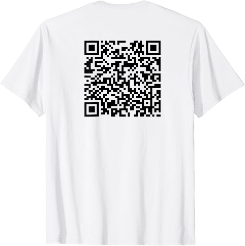 Trump Dancing Funny Code Barre 2025 (On Back) T-Shirt