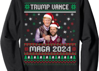 Trump Vance Brothers MAGA 2024 Christmas Ugly Sweater Xmas Sweatshirt