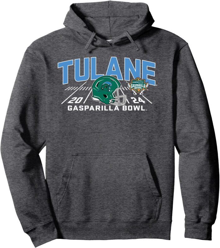 Tulane Green Wave Gasparilla Bowl 2024 Football Pullover Hoodie